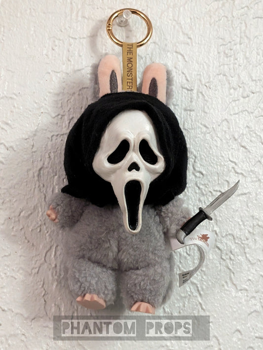 Labubu ghostface mini mask and knife